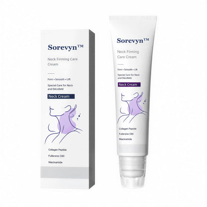 Roller Massage Neck Cream 🧴 Collagen & Hyaluronic Acid | Firms Neck, Reduces Wrinkles & Double Chin