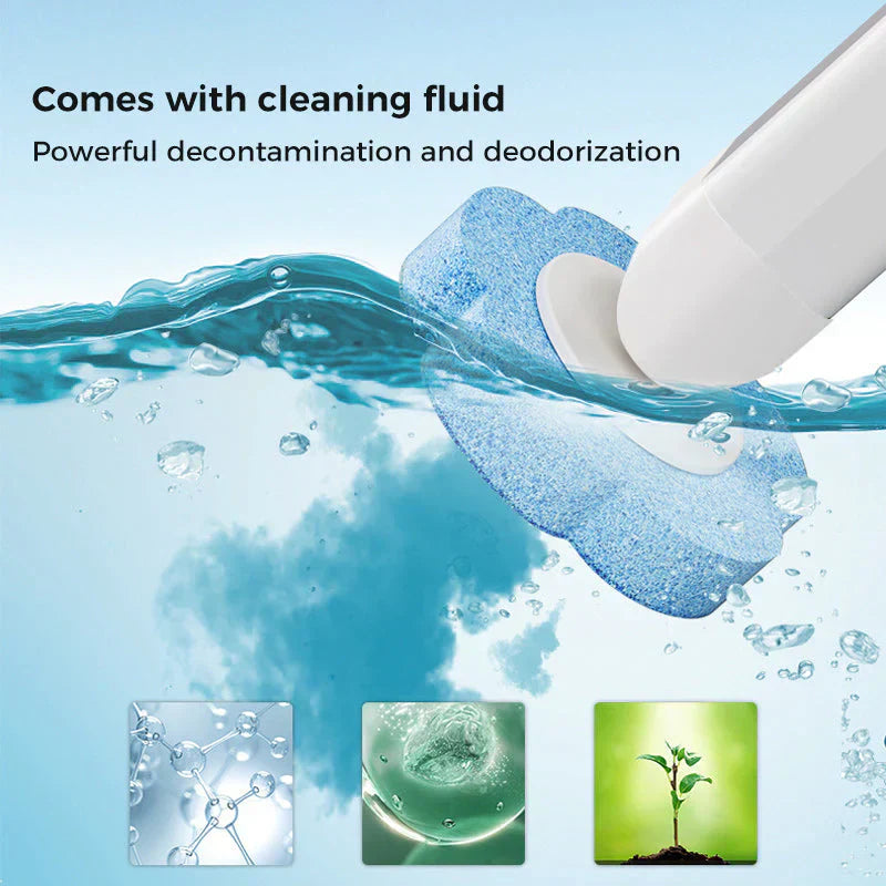 Disposable Toilet Brush, Toilet Bowl Wand Holder Set with 24PCS Wall-Mount Scrubbing Toilet Brush Bathroom Cleaning Kit