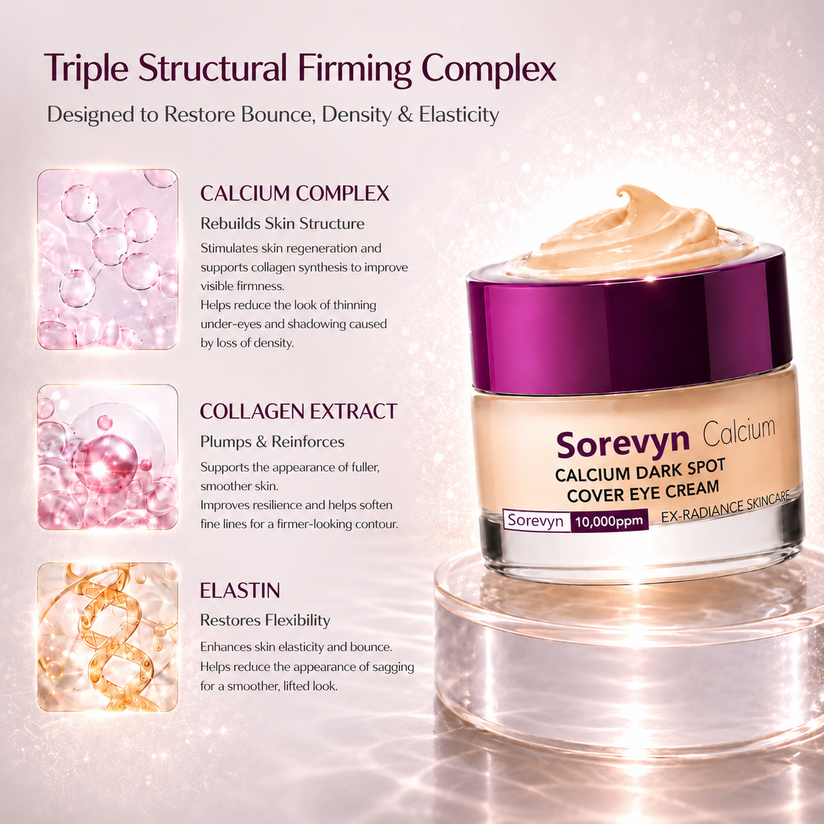 🔥LAST DAY 60% OFF!!Sorevyn Korean Calcium Dark Spot Eye Cream