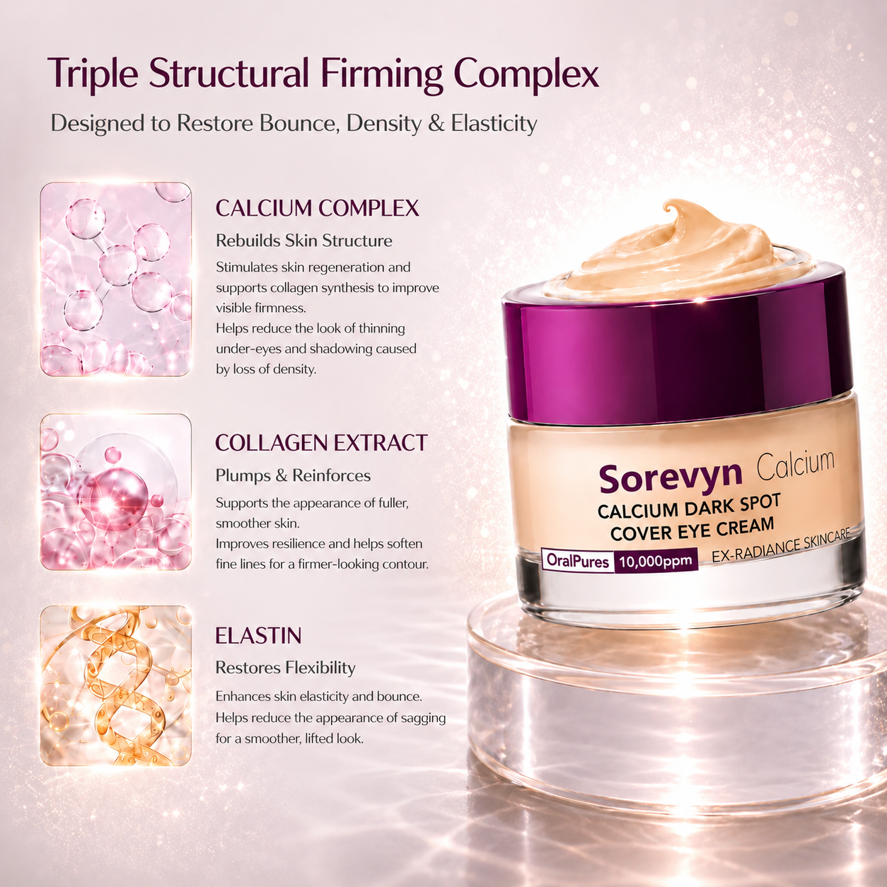 🔥LAST DAY 60% OFF!!Sorevyn Korean Calcium Dark Spot Eye Cream