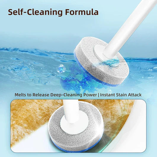 Disposable Toilet Brush, Toilet Bowl Wand Holder Set with 24PCS Wall-Mount Scrubbing Toilet Brush Bathroom Cleaning Kit